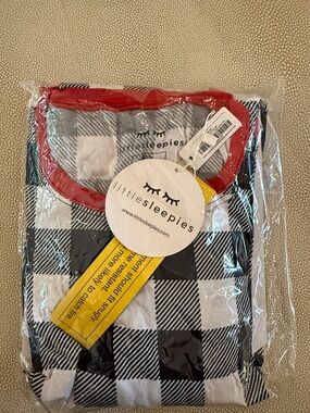 Little Sleepies buffalo plaid two piece pajama set 12/14